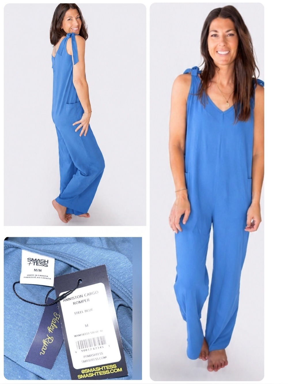 NWT Smash + Tess x Haley Ryan Anniston Cargo Romper Wide Leg Jumpsuit Medium
NEW - Picture 1 of 12